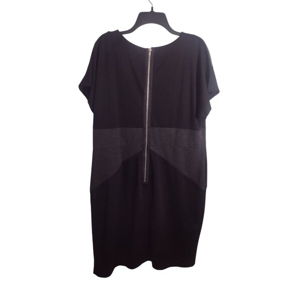 Lane Bryant Ponte Knit Colorblock Sheath Dress Size 18/20 Preppy Office Stretch - Picture 4 of 7